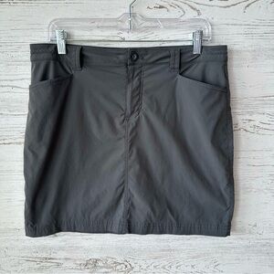 EDDIE BAUER Nylon Outdoor Skort Skirt Hiking Tennis Activewear Gray 10